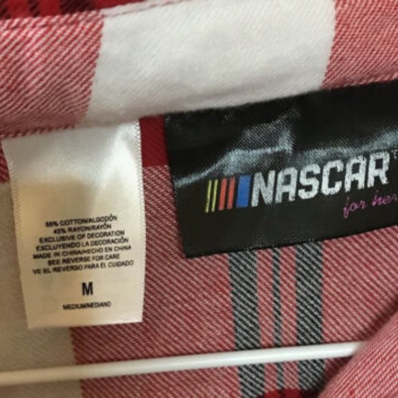 Kyle Busch M&M's Women's Long Sleeve Flannel Nascar Shirt ( Rare ) - Picture 9 of 9